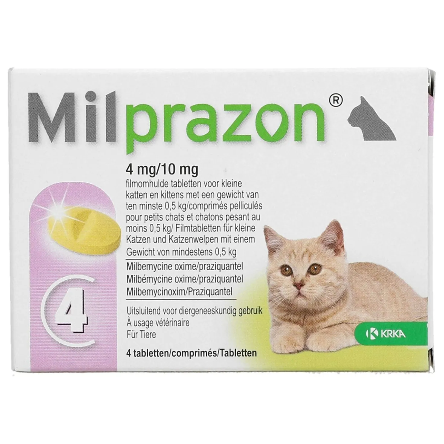 Milprazon Ontwormingsmiddel Kat 4mg
