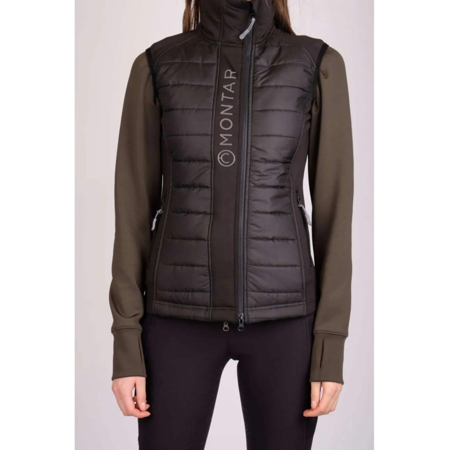 Montar Bodywarmer Emma Quilt Junior Zwart