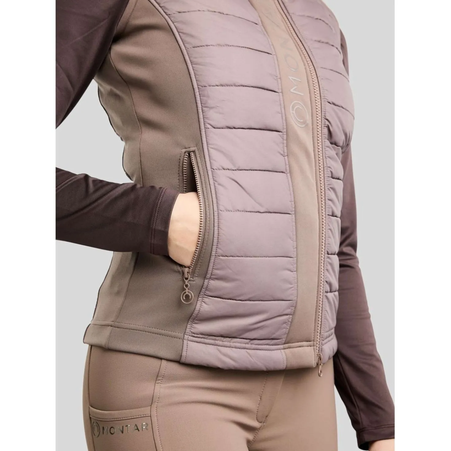 Montar Bodywarmer Emma Quilt Nougat Brown