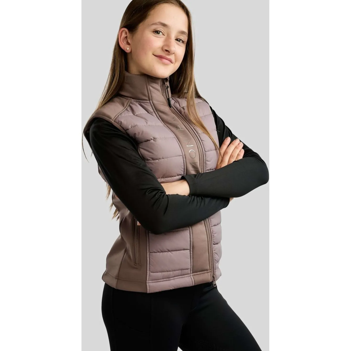 Montar Bodywarmer Emma Quilt Kids Nougat Brown