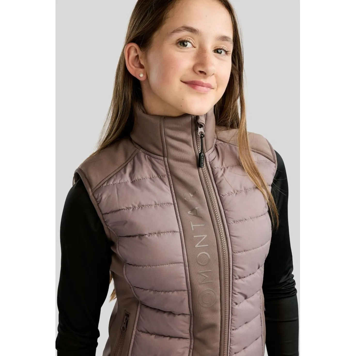 Montar Bodywarmer Emma Quilt Kids Nougat Brown