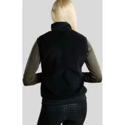 Montar Bodywarmer MoEbba Teddy Pile Golden Quartz Zwart