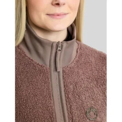 Montar Bodywarmer MoEbba Teddy Pile Golden Quartz Nougat Brown