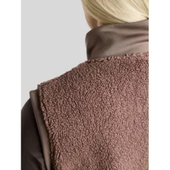 Montar Bodywarmer MoEbba Teddy Pile Golden Quartz Nougat Brown