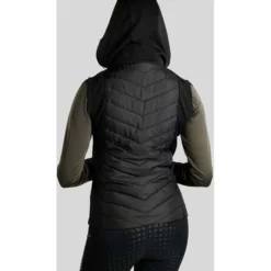 Montar Bodywarmer MoEverline Hybrid Detachable Hood Golden Quartz Crystals Zwart