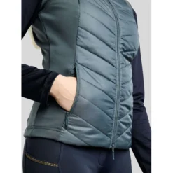 Montar Bodywarmer MoEverline Hybrid Detachable Hood Golden Quartz Crystals Dark Slate