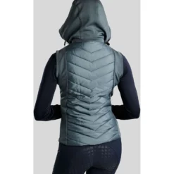 Montar Bodywarmer MoEverline Hybrid Detachable Hood Golden Quartz Crystals Dark Slate