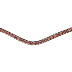 Montar Frontriem Fair Rosegold Crystals Zwart