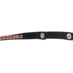 Montar Frontriem Fair Rosegold Crystals Zwart