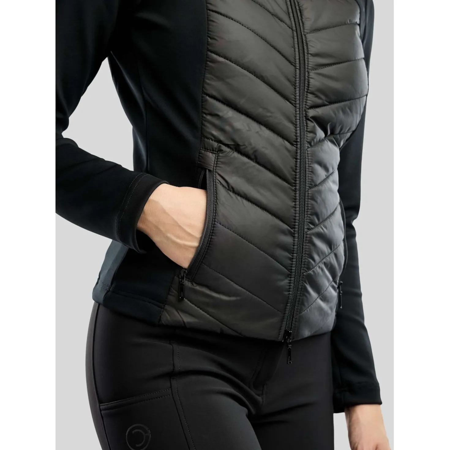 Montar Jack MoEverline Hybrid Detachable Hood Golden Quartz Crystals Zwart