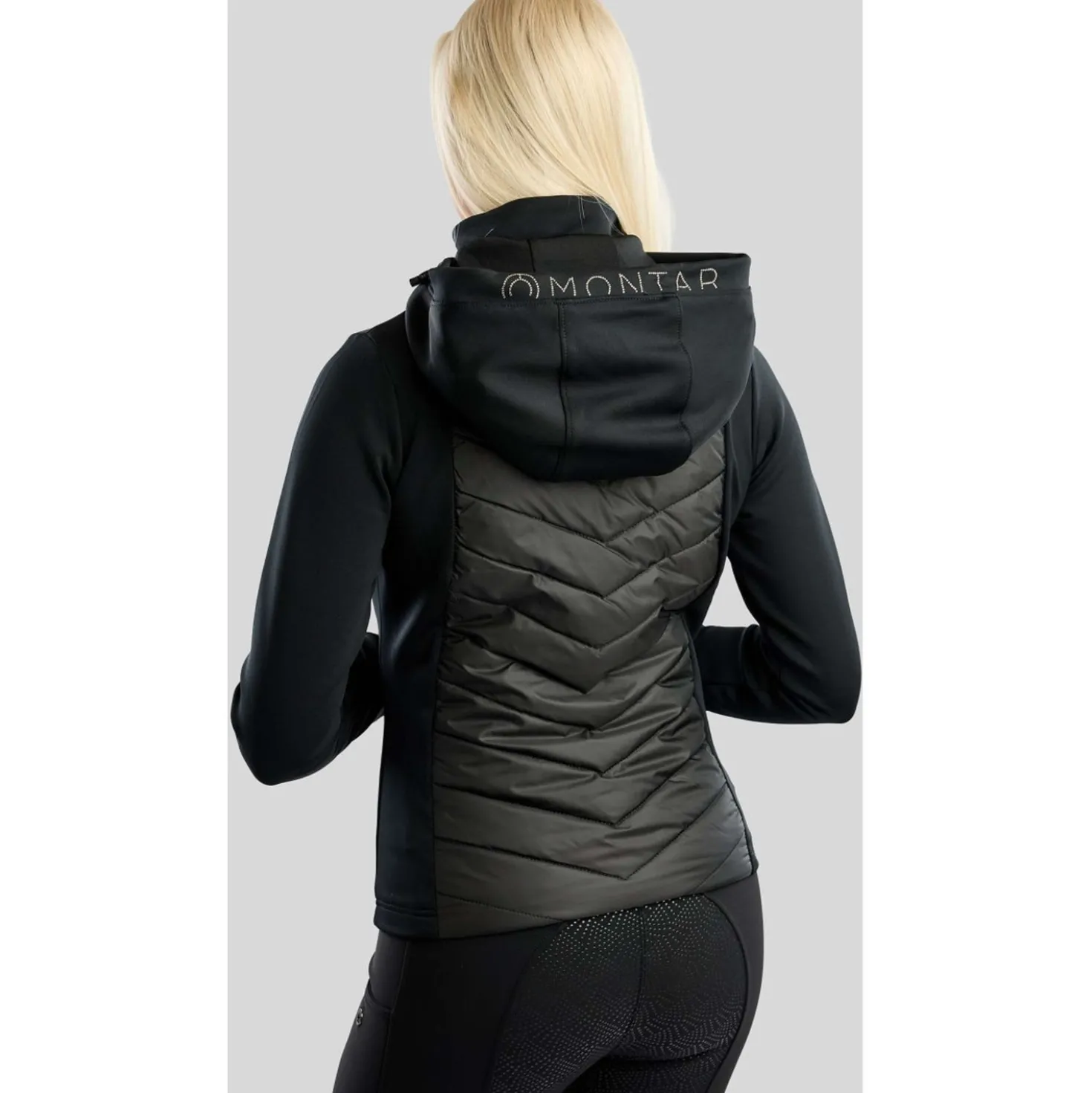Montar Jack MoEverline Hybrid Detachable Hood Golden Quartz Crystals Zwart