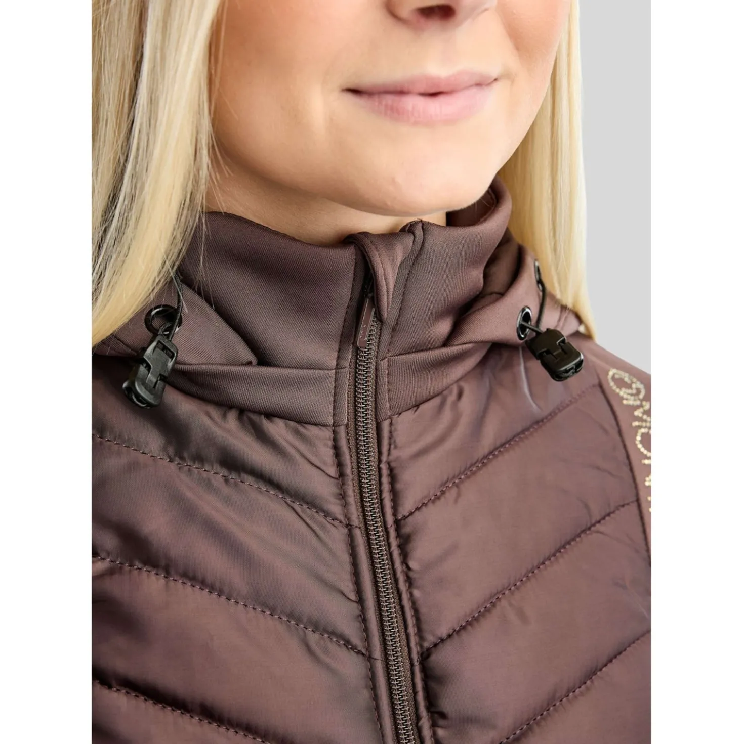 Montar Jack MoEverline Hybrid Detachable Hood Golden Quartz Crystals Black Peony