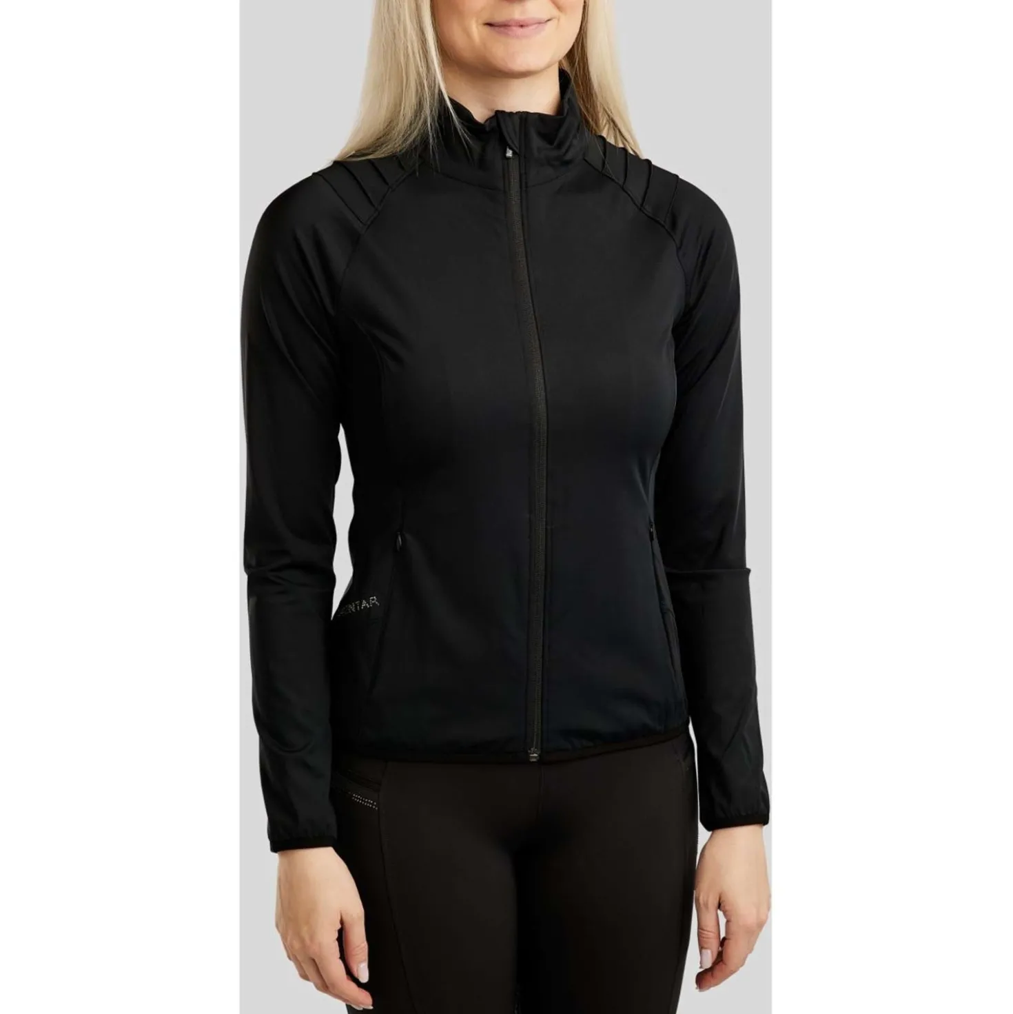 Montar Jack MoPearl Pintuck Gun Metal Crystals Zwart