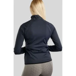 Montar Jack MoPearl Pintuck Gun Metal Crystals Navy