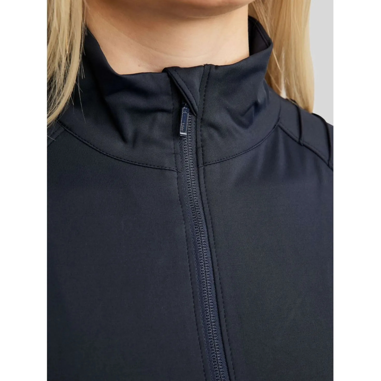 Montar Jack MoPearl Pintuck Gun Metal Crystals Navy