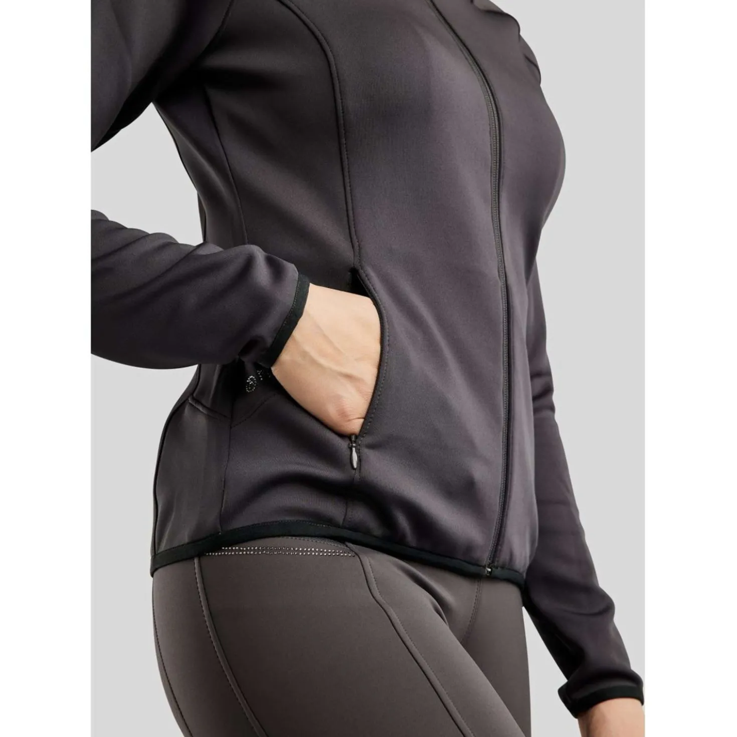 Montar Jack MoPearl Pintuck Gun Metal Crystals Slate Grey