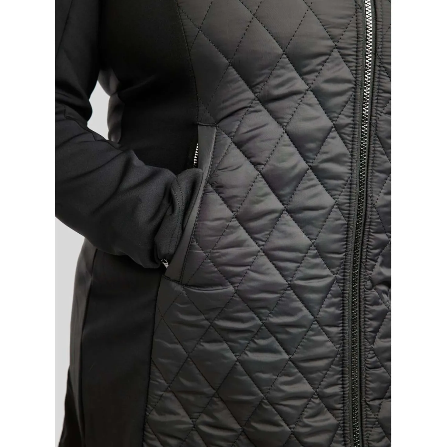 Montar Jack MoQuinn Quilted Long Zwart