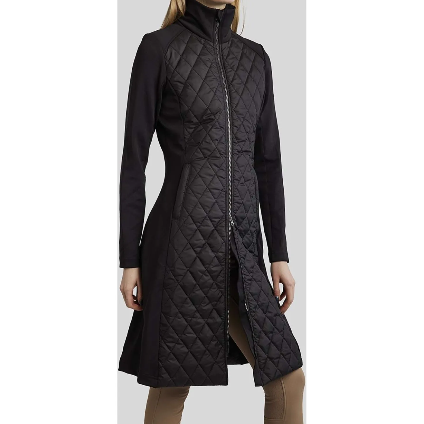 Montar Jack MoQuinn Quilted Long Zwart
