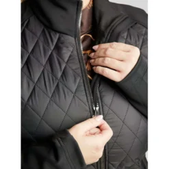 Montar Jack MoQuinn Quilted Long Zwart