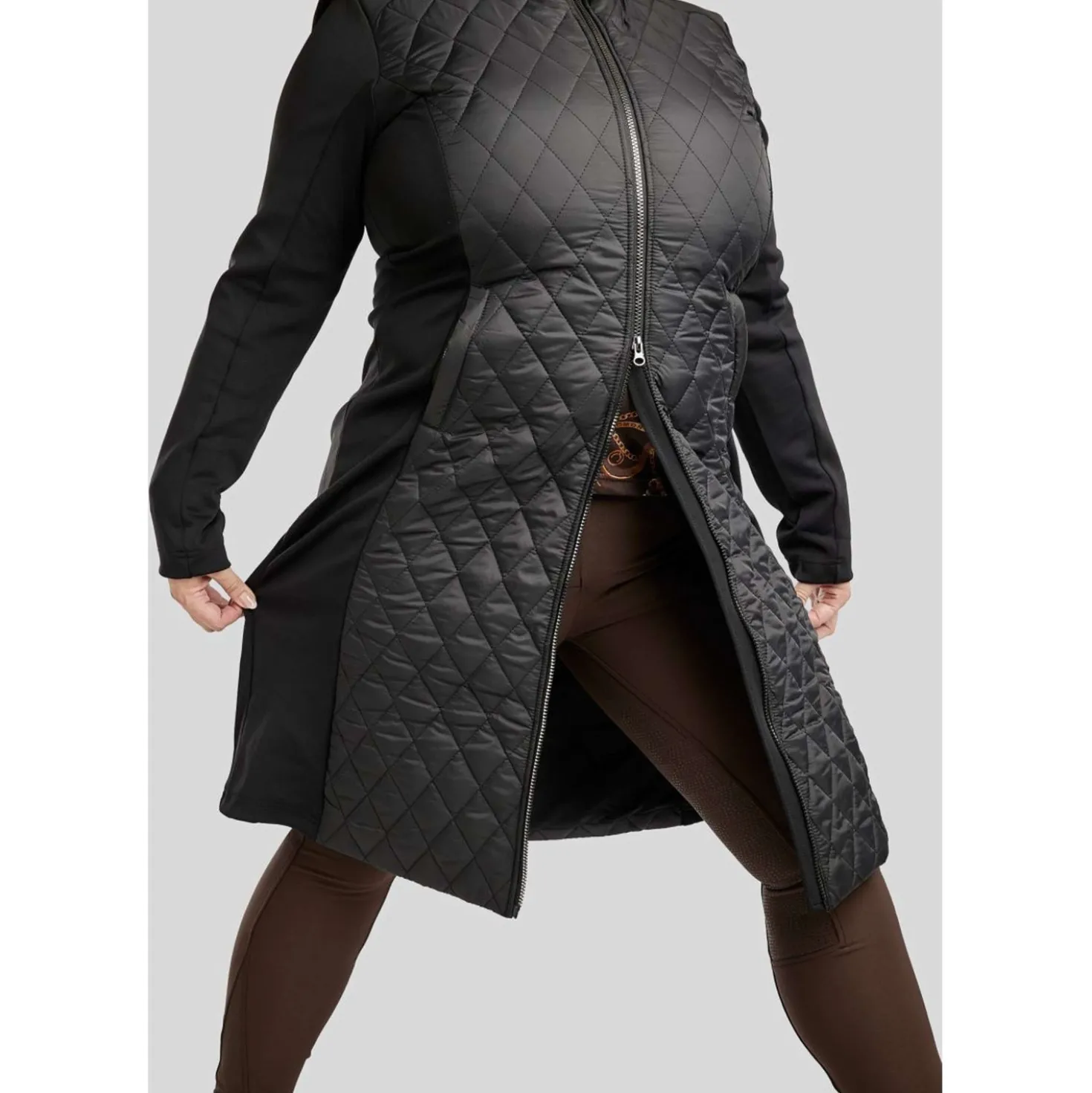 Montar Jack MoQuinn Quilted Long Zwart