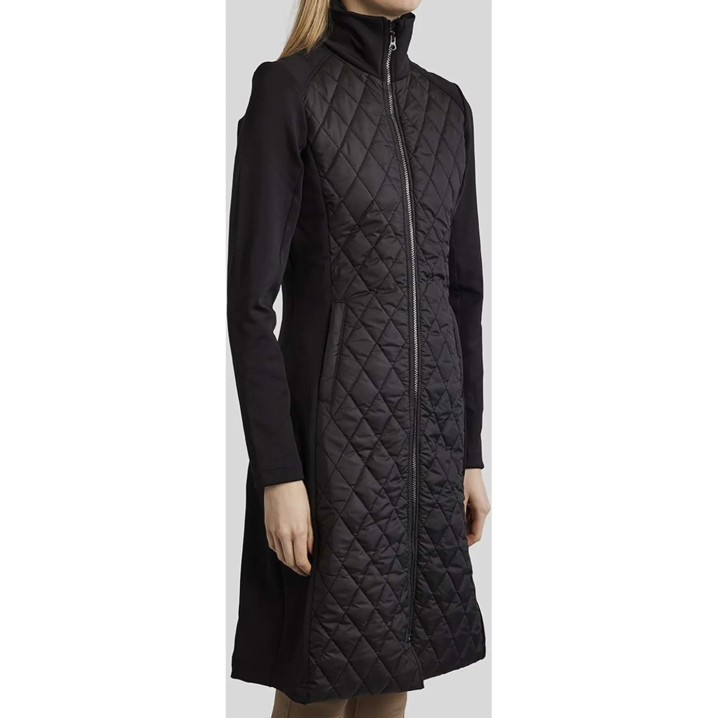 Montar Jack MoQuinn Quilted Long Zwart
