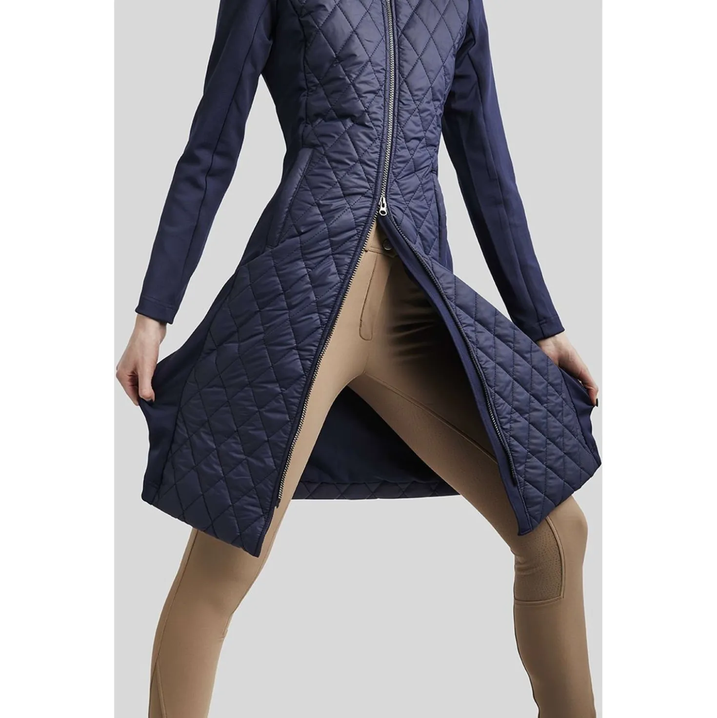 Montar Jack MoQuinn Quilted Long Dark Navy