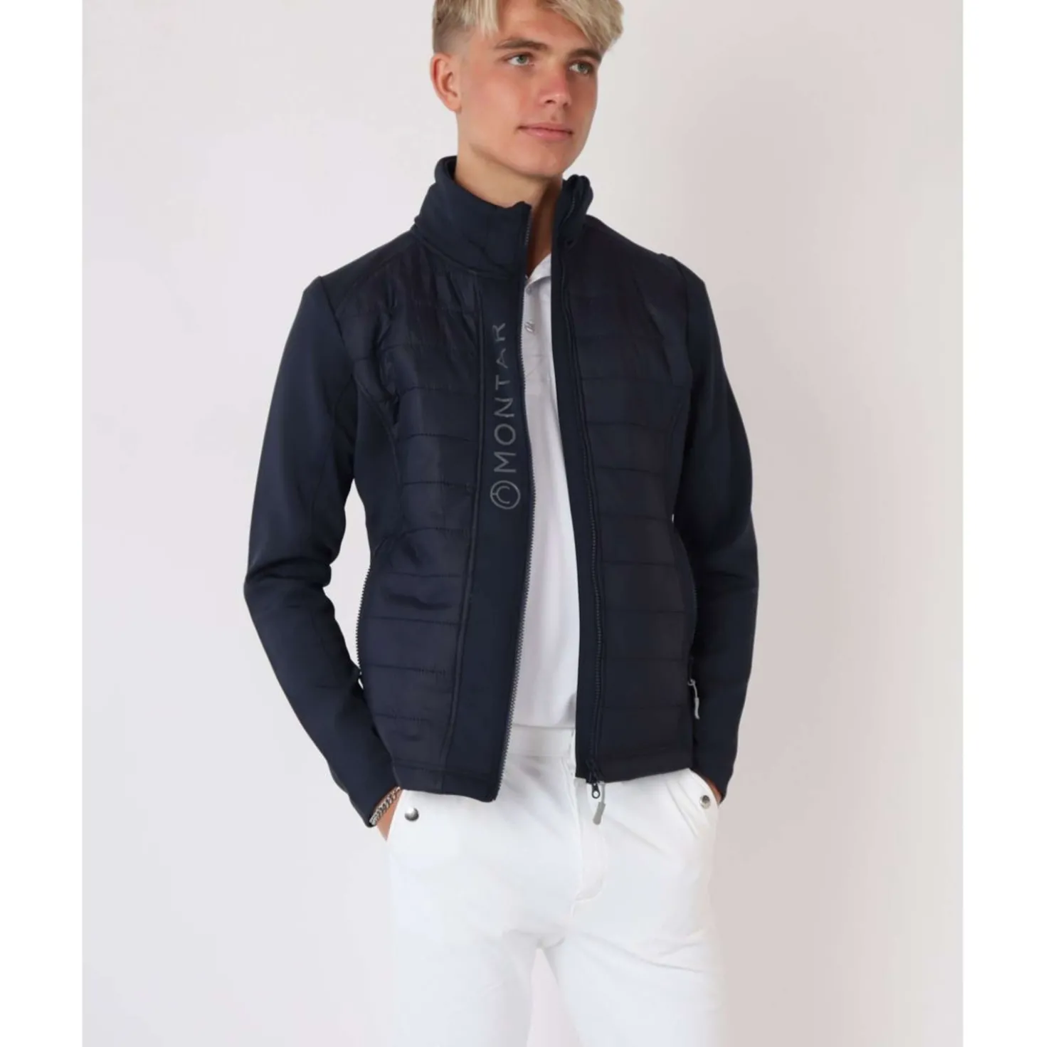 Montar Jas Emanuel Quilt Unisex Donkerblauw