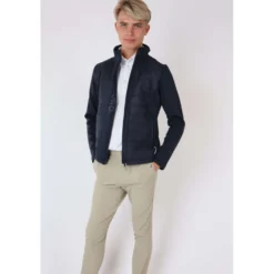 Montar Jas Emanuel Quilt Unisex Donkerblauw
