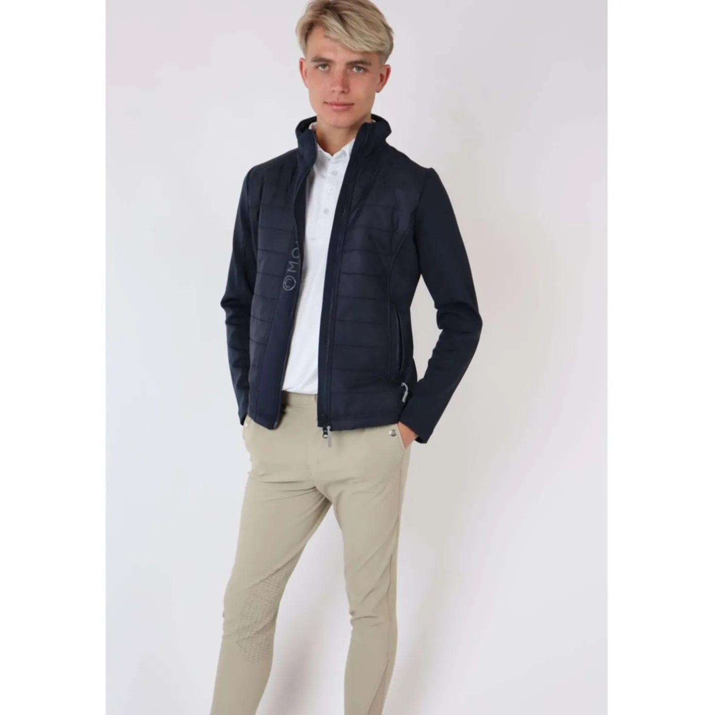 Montar Jas Emanuel Quilt Unisex Donkerblauw