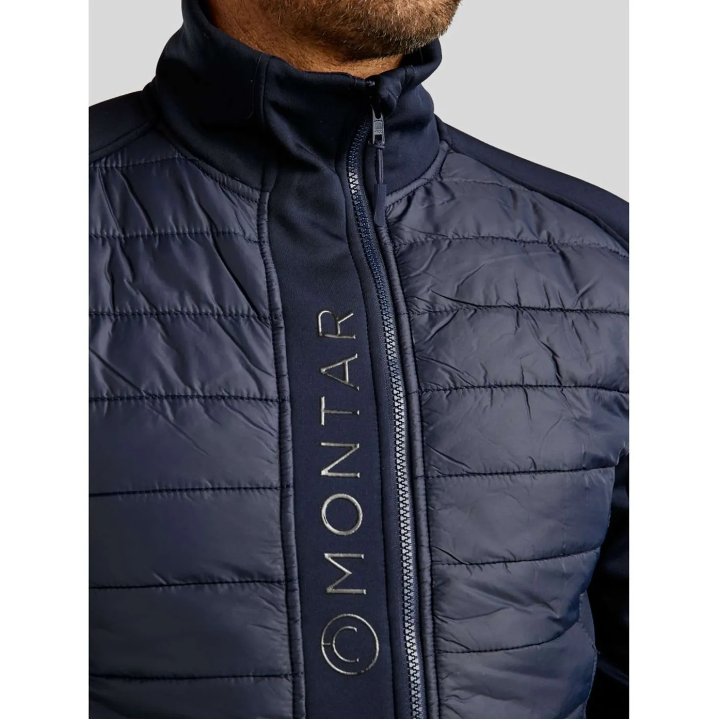 Montar Jas Emanuel Quilt Unisex Donkerblauw