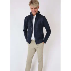 Montar Jas Emanuel Quilt Unisex Donkerblauw