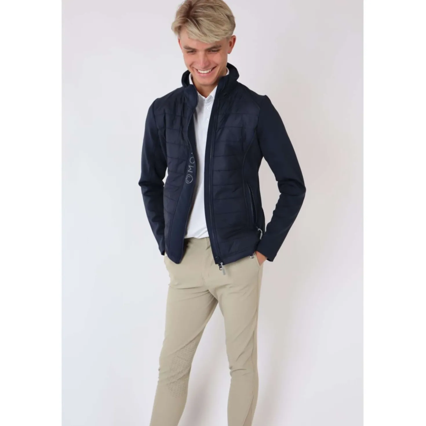 Montar Jas Emanuel Quilt Unisex Donkerblauw
