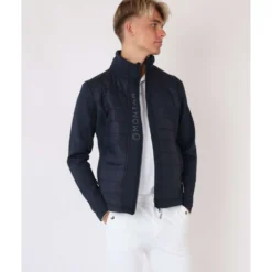 Montar Jas Emanuel Quilt Unisex Donkerblauw