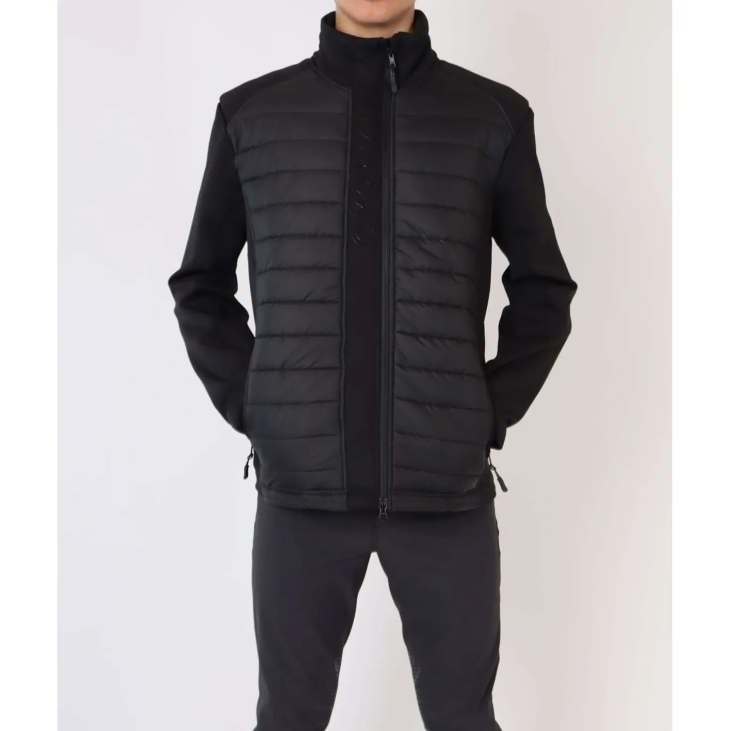 Montar Jas Emanuel Quilt Unisex Zwart