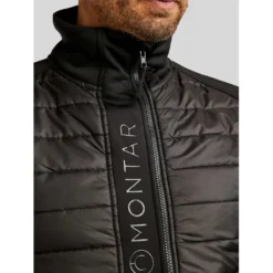 Montar Jas Emanuel Quilt Unisex Zwart