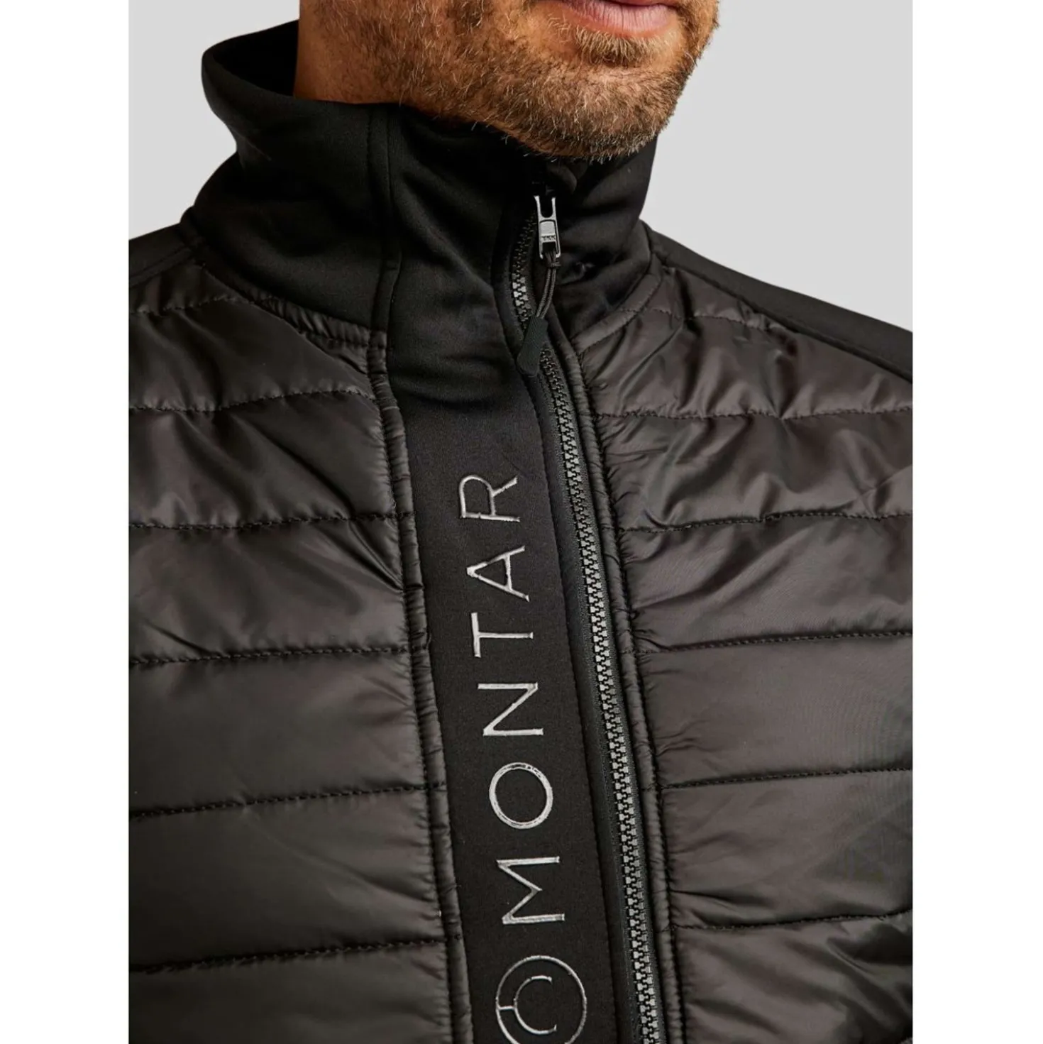 Montar Jas Emanuel Quilt Unisex Zwart