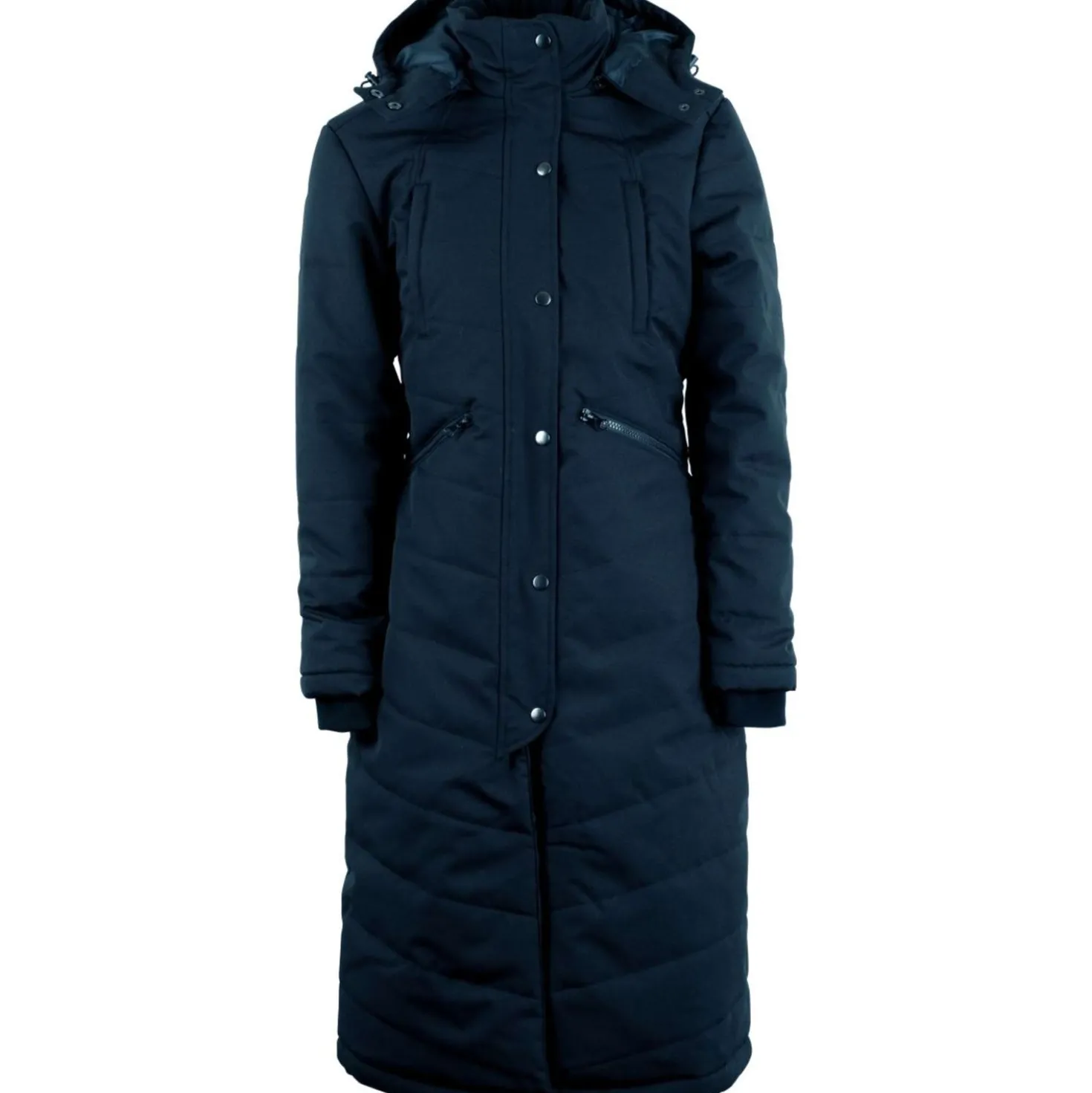 Montar Lange Jas Dicte Extra Lang en Waterafstotend Navy