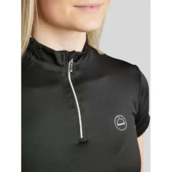 Montar Poloshirt Everly Crystal Logo Zwart