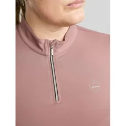 Montar Poloshirt Everly Crystal Logo Curve Dusty Rose