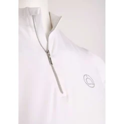 Montar Poloshirt Everly Crystal Logo Wit