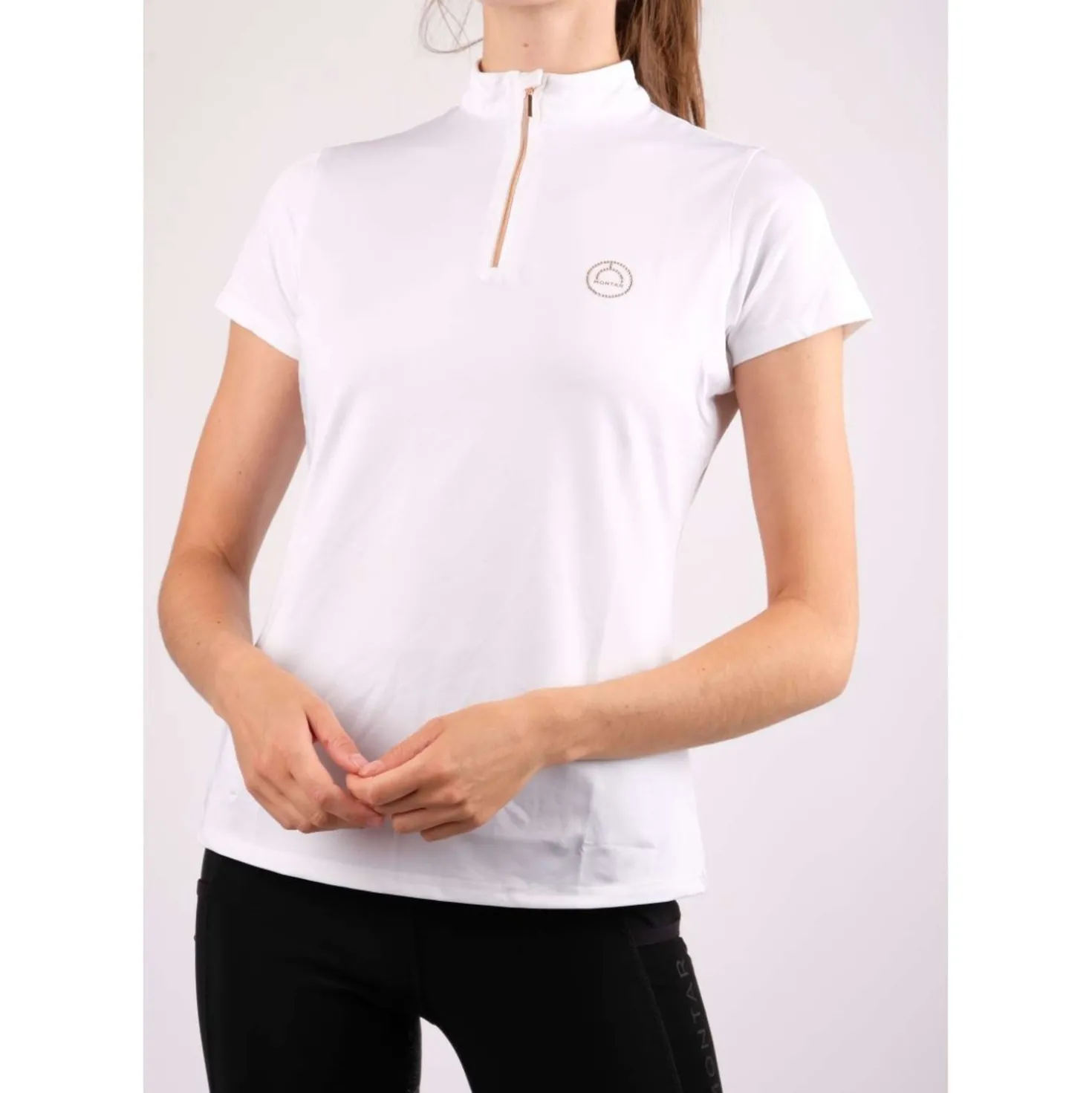 Montar Poloshirt Everly Rosegold Junior Wit