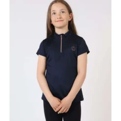 Montar Poloshirt Everly Rosegold Junior Navy
