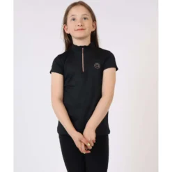 Montar Poloshirt Everly Rosegold Junior Zwart