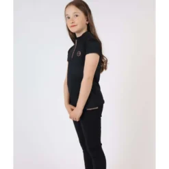 Montar Poloshirt Everly Rosegold Junior Zwart