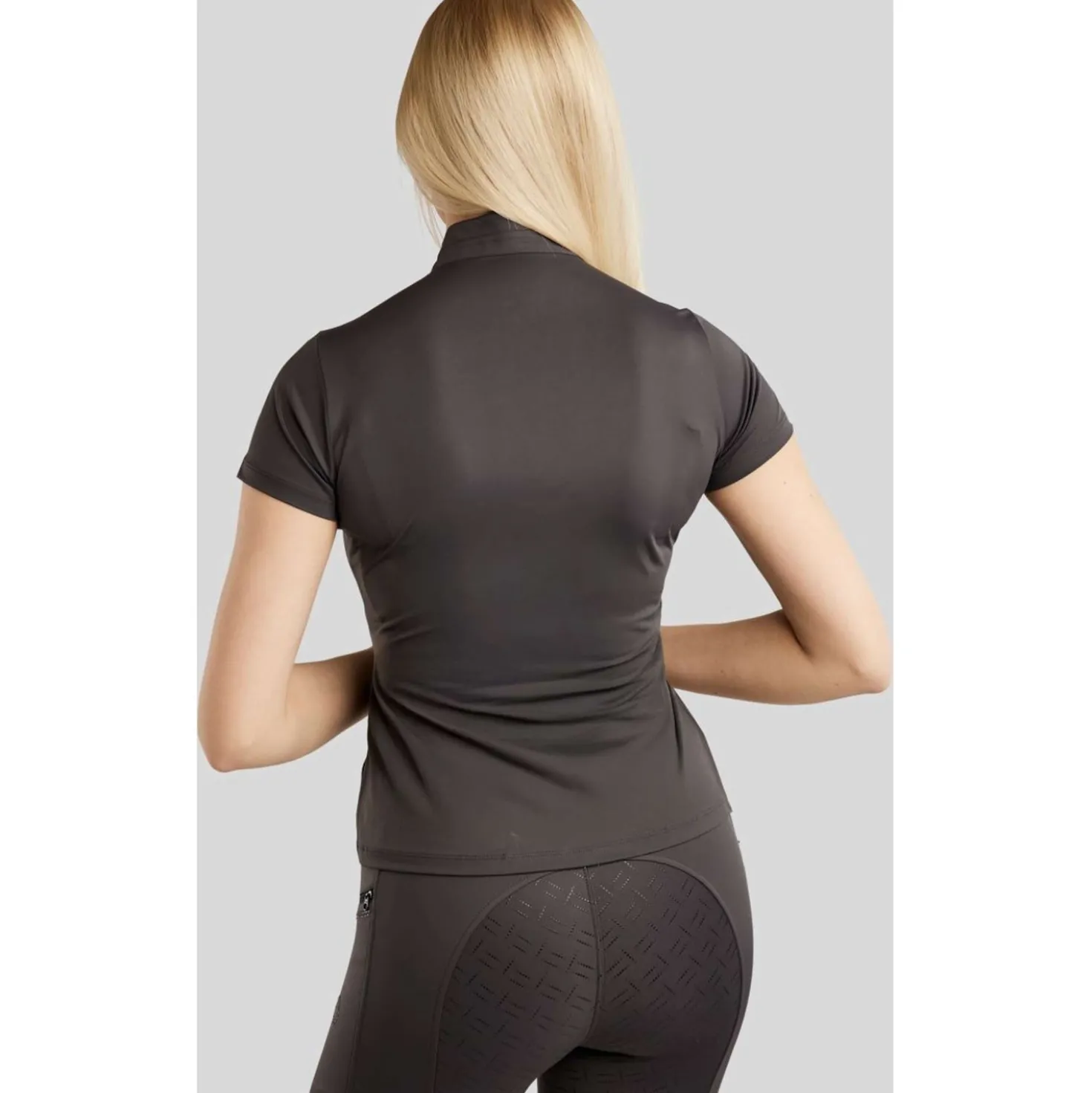 Montar Poloshirt MoPearl Pintuck Slate Grey