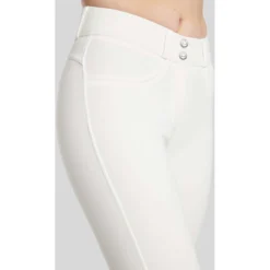 Montar Rijbroek Megan Yati Highwaist Full Grip Wit