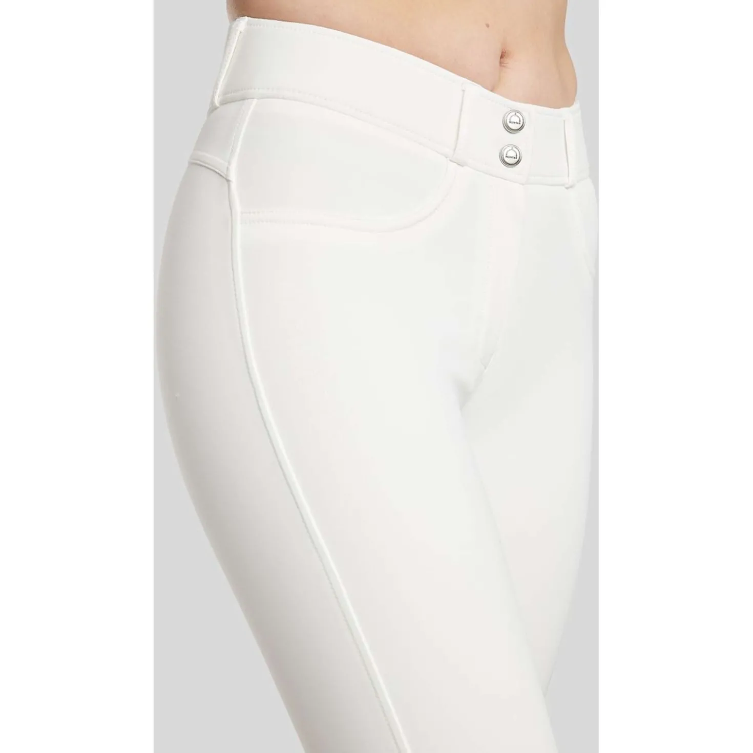 Montar Rijbroek Megan Yati Highwaist Full Grip Wit