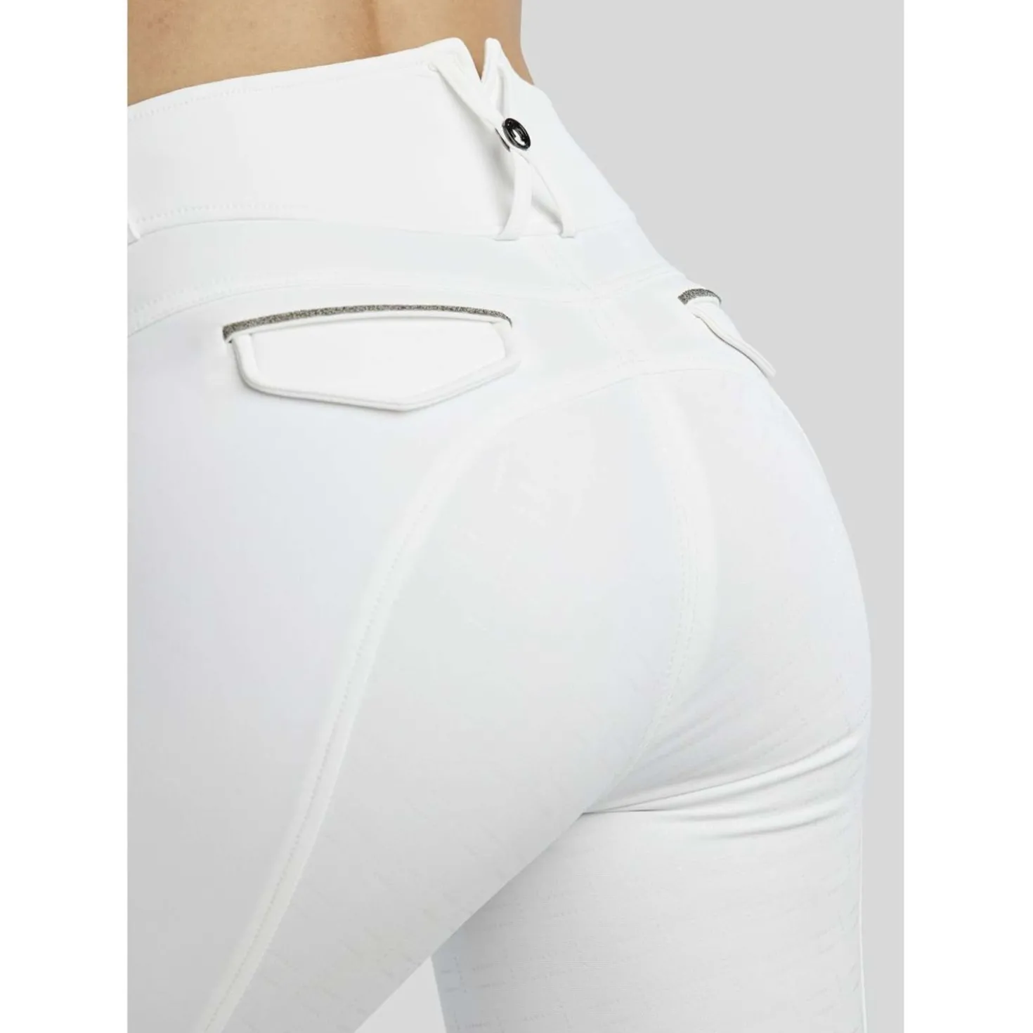 Montar Rijbroek MoGloria Full Grip Wit