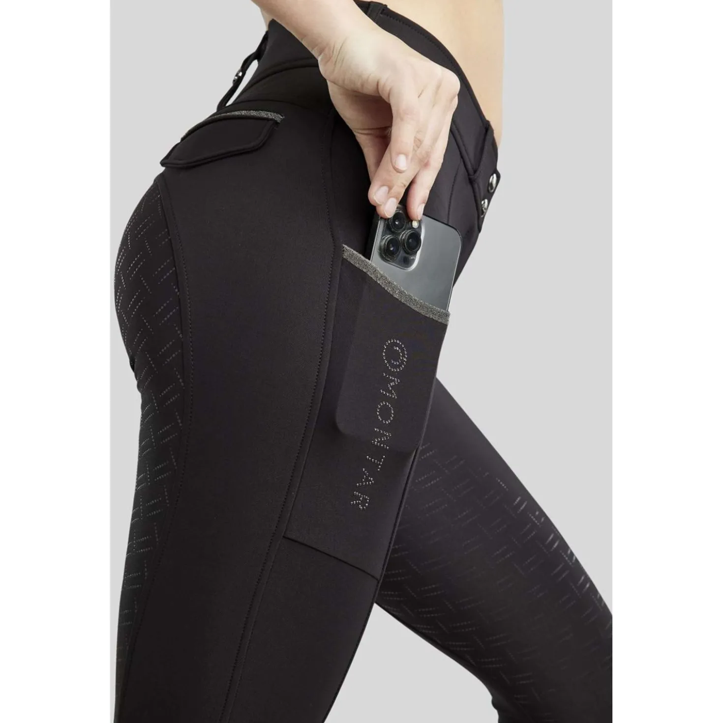 Montar Rijbroek MoGloria Full Grip Zwart