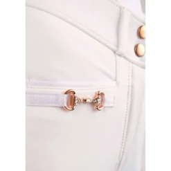 Montar Rijbroek Molly Rosegold Highwaist Full Grip Wit